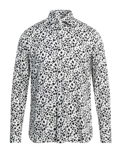 Pt Torino Man Shirt White Size 17 Viscose