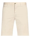 Pt Torino Man Shorts & Bermuda Shorts Beige Size 32 Cotton, Elastane