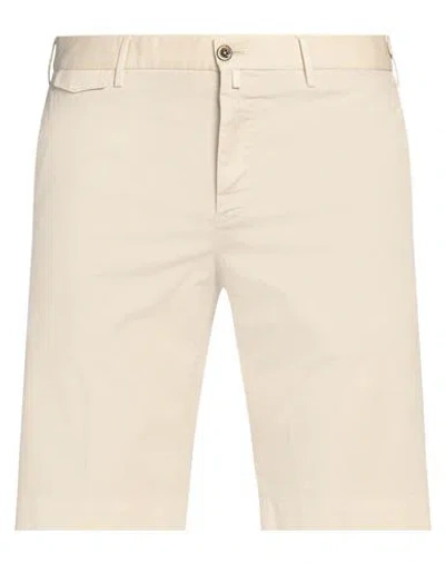 Pt Torino Man Shorts & Bermuda Shorts Beige Size 32 Cotton, Elastane