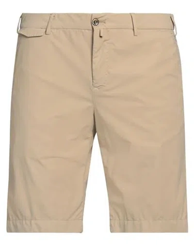 Pt Torino Man Shorts & Bermuda Shorts Beige Size 40 Polyamide, Elastane