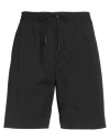 Pt Torino Man Shorts & Bermuda Shorts Black Size 40 Cotton, Elastane In Black