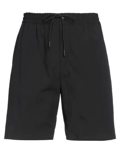 Pt Torino Man Shorts & Bermuda Shorts Black Size 40 Cotton, Elastane