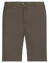 Pt Torino Man Shorts & Bermuda Shorts Dark Green Size 42 Polyamide, Elastane In Green