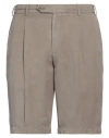 Pt Torino Man Shorts & Bermuda Shorts Sand Size 38 Linen, Cotton, Elastane In Beige