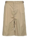 Pt Torino Man Shorts & Bermuda Shorts Sand Size 38 Cotton, Linen In Beige