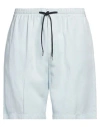 Pt Torino Man Shorts & Bermuda Shorts Sky Blue Size 36 Lyocell, Linen, Cotton
