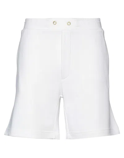 Pt Torino Man Shorts & Bermuda Shorts White Size 34 Cotton, Polyester