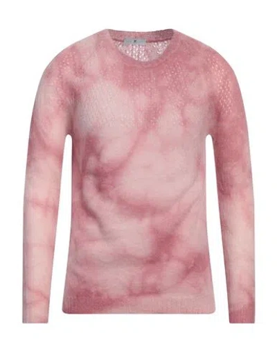 Pt Torino Man Sweater Antique Rose Size 38 Mohair Wool, Alpaca Wool, Polyamide