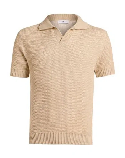 Pt Torino Man Sweater Beige Size 36 Cotton In Multi