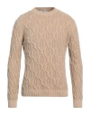 Pt Torino Man Sweater Beige Size 42 Virgin Wool, Cashmere