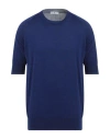 Pt Torino Man Sweater Blue Size 42 Cotton, Viscose