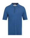Pt Torino Man Sweater Blue Size 46 Cotton, Silk