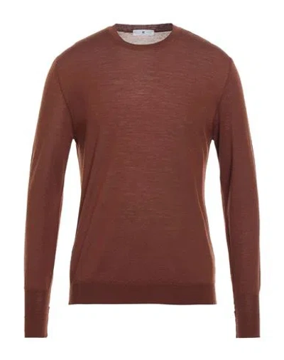 PT TORINO PT TORINO MAN SWEATER BROWN SIZE 44 VIRGIN WOOL