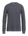 Pt Torino Man Sweater Charcoal Size 40 Virgin Wool, Cashmere