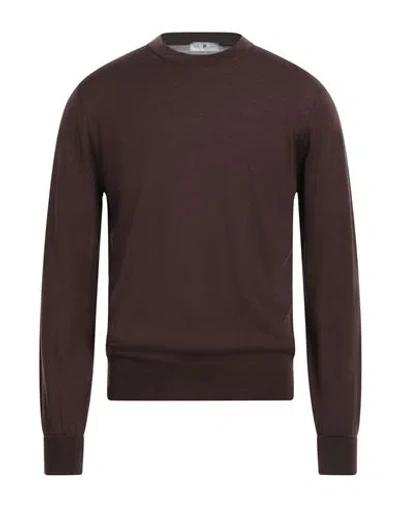 Pt Torino Man Sweater Cocoa Size 42 Virgin Wool In Brown