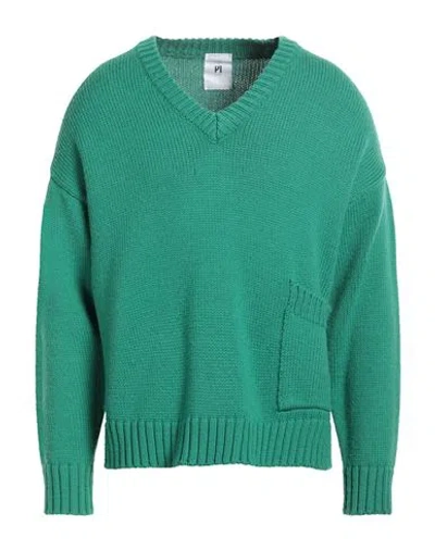 Pt Torino Man Sweater Emerald Green Size 44 Virgin Wool