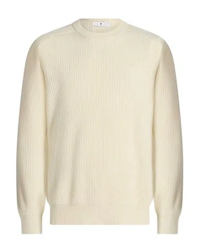 Pt Torino Man Sweater Ivory Size 42 Virgin Wool, Cashmere In White