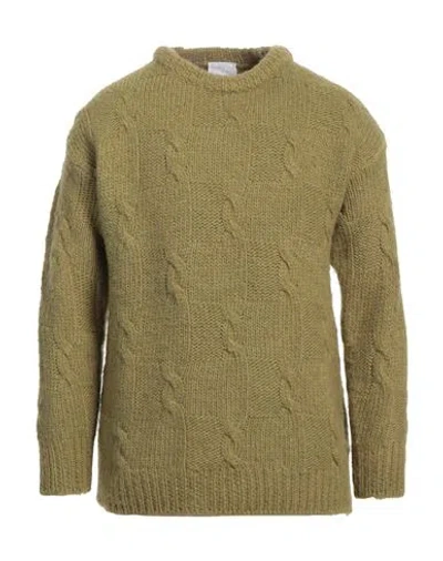 Pt Torino Man Sweater Khaki Size 40 Wool, Alpaca Wool, Acrylic In Green
