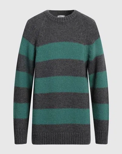 Pt Torino Man Sweater Lead Size 44 Wool, Alpaca Wool, Acrylic In Grey