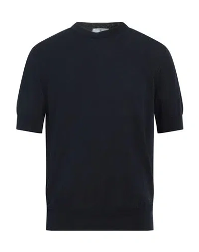 Pt Torino Man Sweater Midnight Blue Size 42 Cotton