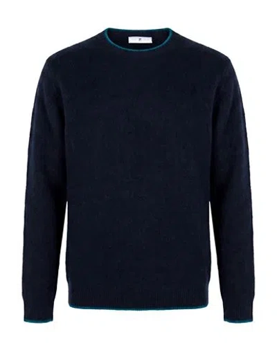 Pt Torino Man Sweater Midnight Blue Size 44 Virgin Wool, Cashmere
