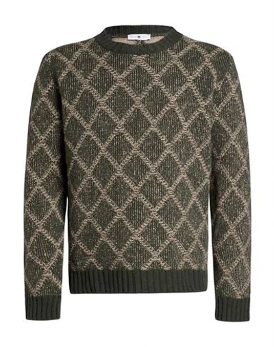 Pt Torino Man Sweater Military Green Size 40 Virgin Wool, Cashmere