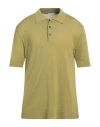 Pt Torino Man Sweater Military Green Size 44 Cotton, Silk