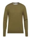 Pt Torino Man Sweater Military Green Size 40 Virgin Wool