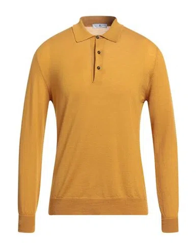 Pt Torino Man Sweater Mustard Size 40 Virgin Wool In Yellow