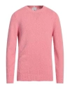 Pt Torino Man Sweater Pink Size 42 Cotton, Polyamide