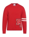 Pt Torino Man Sweater Red Size 42 Virgin Wool In Red