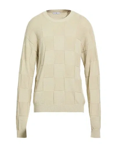 Pt Torino Man Sweater Sage Green Size 40 Cotton, Polyamide In Brown