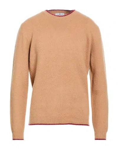 Pt Torino Man Sweater Sand Size 44 Virgin Wool, Cashmere