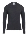 Pt Torino Man Sweater Steel Grey Size 34 Virgin Wool In Black