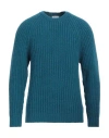 Pt Torino Man Sweater Turquoise Size 40 Wool, Alpaca Wool, Acrylic In Blue