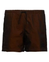 Pt Torino Man Swim Trunks Cocoa Size 32 Polyamide, Polyester In Brown