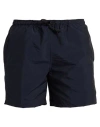 Pt Torino Man Swim Trunks Navy Size 36 Polyamide, Polyester In Navy Blue