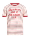 Pt Torino Man T-shirt Red Size 44 Cotton In Red