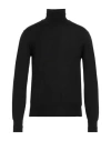 Pt Torino Man Turtleneck Black Size 40 Virgin Wool