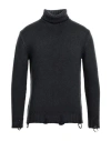 Pt Torino Man Turtleneck Steel Grey Size 44 Virgin Wool In Grey