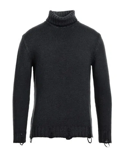 Pt Torino Man Turtleneck Steel Grey Size 44 Virgin Wool