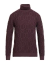 Pt Torino Man Turtleneck Garnet Size 40 Virgin Wool, Cashmere