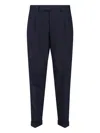 Pt Torino Blue Virgin Wool And Cashmere Trouser In Blue