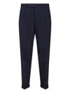 Pt Torino Blue Virgin Wool And Cashmere Trouser In Blue