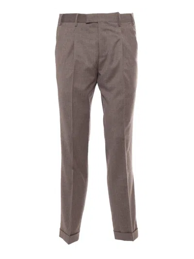 PT TORINO MASTER, 1 PLEAT, DIAGONAL POCKETS, FLAP BACK POCKETS, TURN-UP