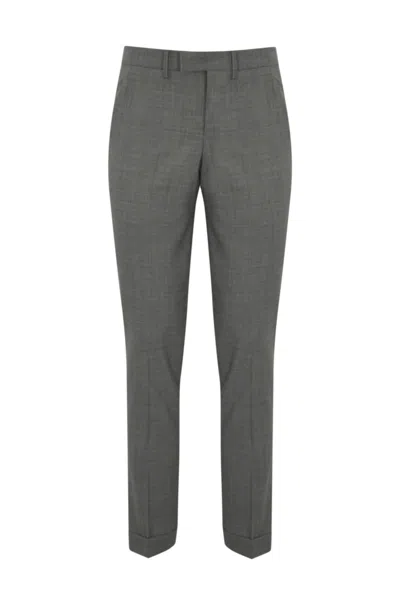 Pt Torino Master F.f. Trousers In Stretch Wool In Grigio