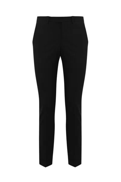 Pt Torino Master F.f. Trousers In Stretch Wool In Nero