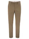Pt Torino Master-fit Cotton-blend Trousers