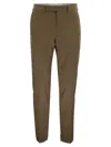 Pt Torino Pressed-crease Straight-leg Trousers In Brown