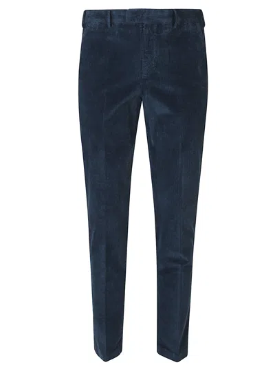 Pt Torino Master Flat Front Pant In Blue